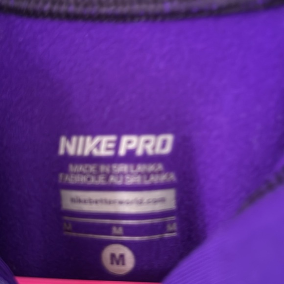 Nike Pro SZ M Purple - Picture 4 of 5